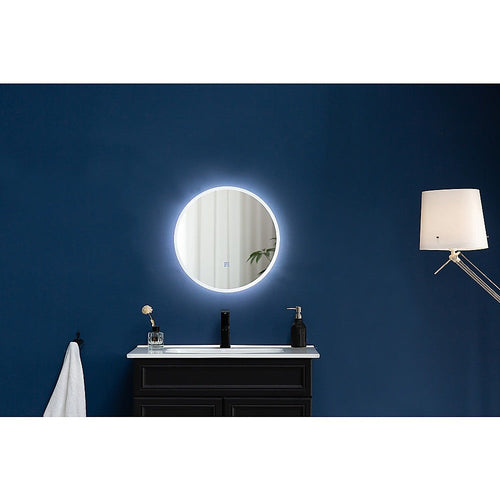 NNEDSZ 80cm LED Wall Mirror Bathroom Mirrors Light Decor Round