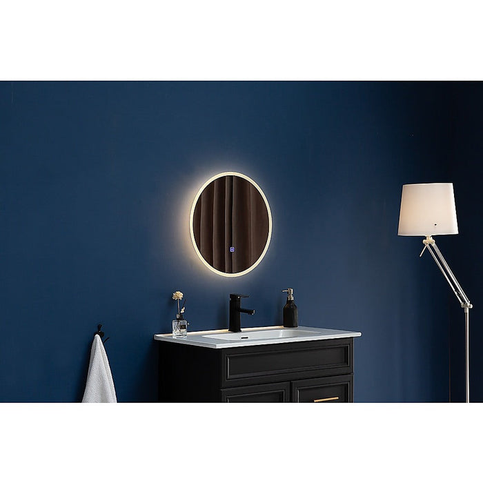 NNEDSZ 80cm LED Wall Mirror Bathroom Mirrors Light Decor Round